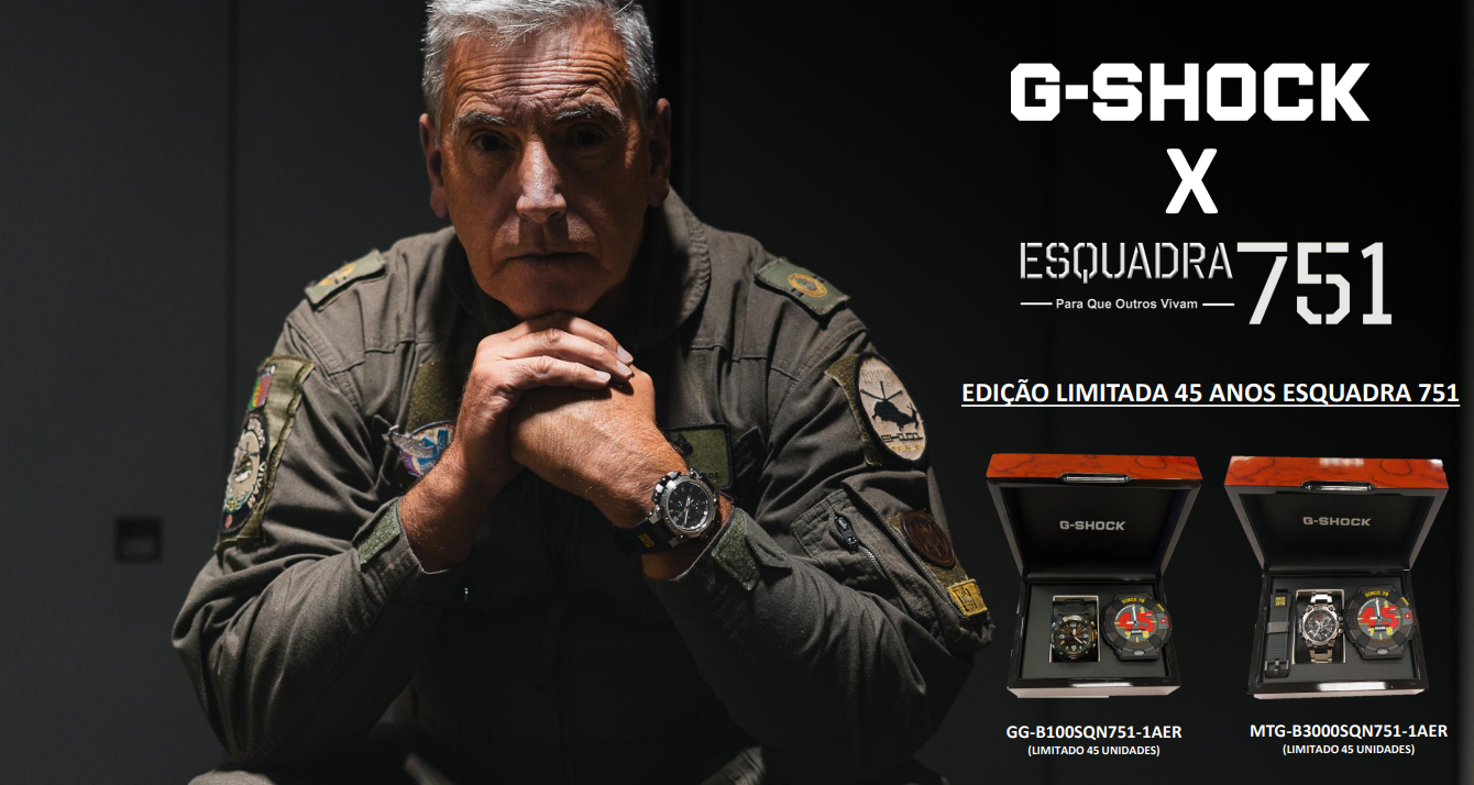 A G-Shock, apresenta duas edições especiais em colaboração com a Esquadra 751.