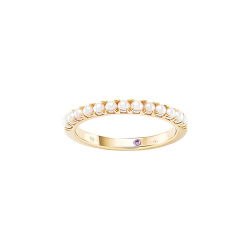 Unike Jewellery Mia Rose Pearls Gold Joia Anel Mulher UK.AN.1204.0377