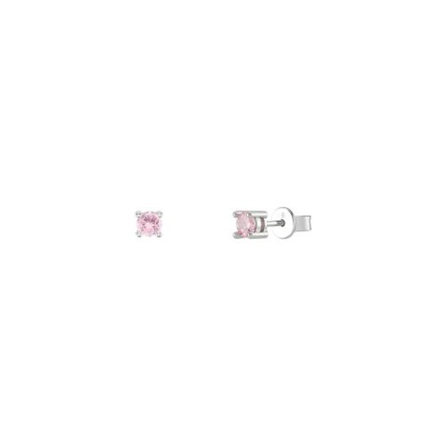 Unike Jewellery Classy Pink Solitaire Joia Brincos Mulher UK.TN.1204.0054