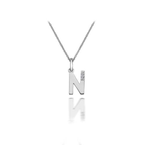 Hot Diamonds Love Micro Letter N Joia Colar Mulher DP414