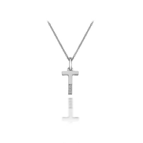 Hot Diamonds Love Micro Letter T Joia Colar Mulher DP420