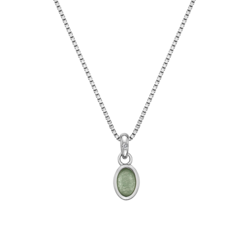 Hot Diamonds Birthstone March Green Aventurine Joia Colar Mulher DP756