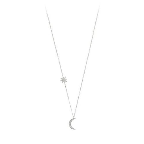 Unike Jewellery Mix and Match Moon and Stars Joia Colar Mulher UK.CL.1204.0066