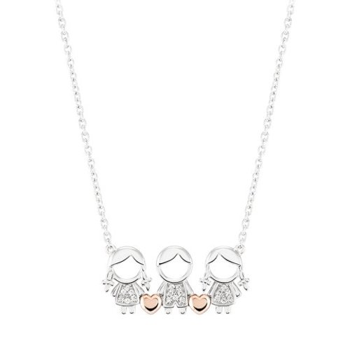 Unike Jewellery Mum - 2 Girls and 1 Boy Joia Colar Mulher UK.CL.1110.0011
