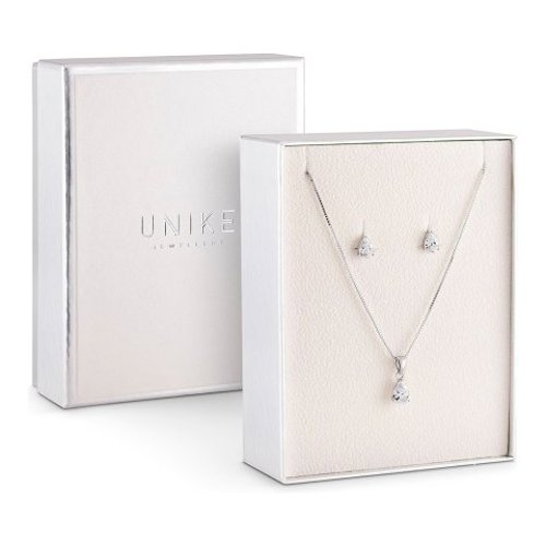 Unike Jewellery Classy Drop Joia Colar Brincos Set Mulher UK.PK.1202.0004