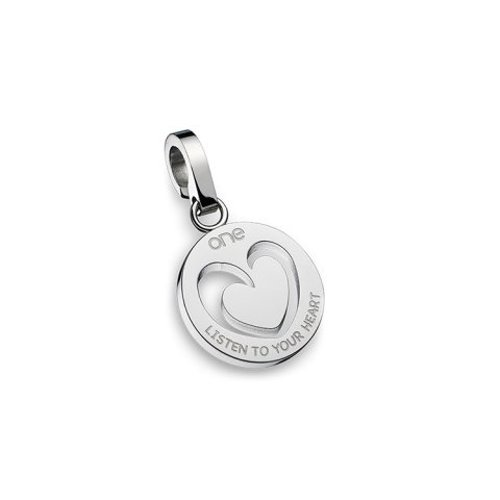 One Energy for Life Joia Charm Listen to Your Heart Mulher OJEBC042