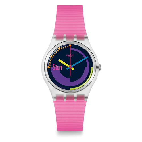 Swatch Neon Pink Podium Relógio Mulher SO28K111  